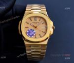 JH Factory Patek Philippe Nautilus 5711 Yellow Gold Swiss Replica Watches